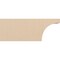 Ekena Millwork 2in. W x 6in. H x 16in. L Huntington Woodgrain TimberThane Rafter Tail, Primed Tan RFTUR02X06X16HUNRCPR - alternate 2